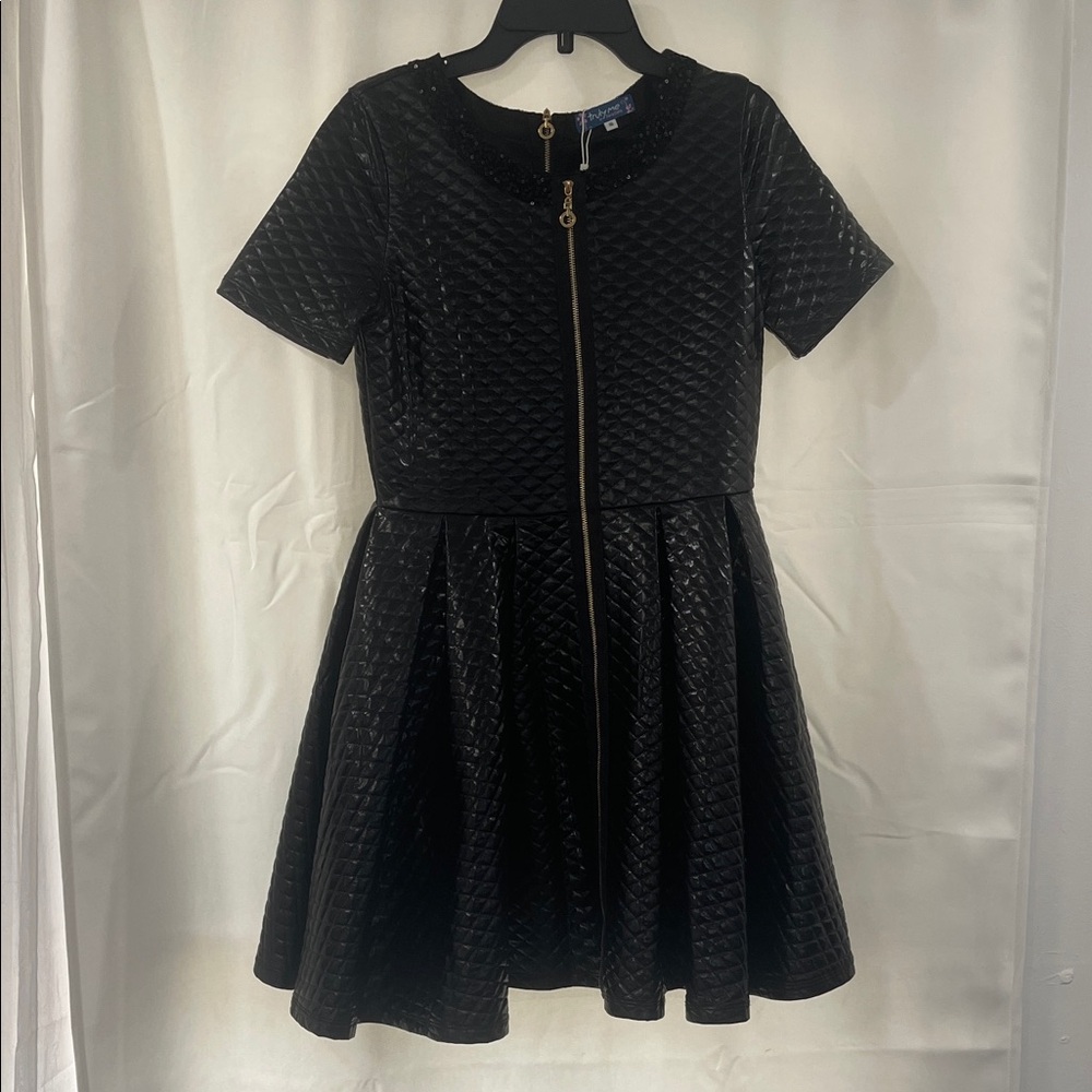 Truly Me Black Quilted Formal Dress